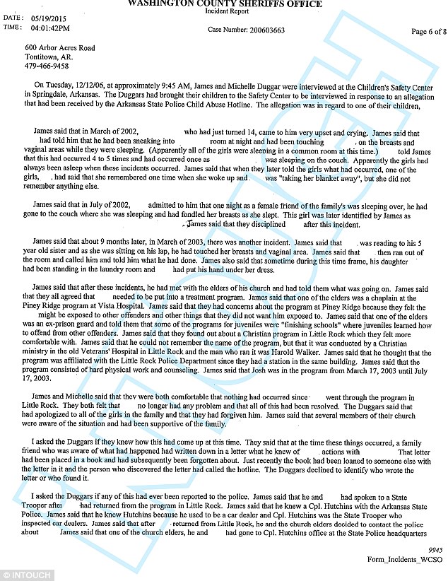 Josh Duggar cionfession