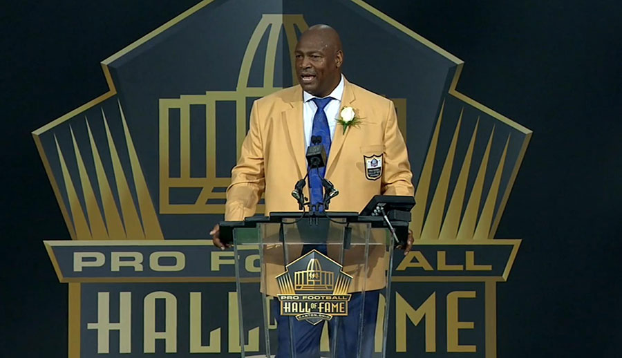 Charles Haley Speech in the Hall of Fame ceremony.
