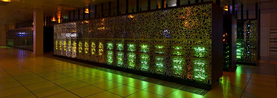 Picture of the GENCI's CURIE supercomputer, installed and operated by CEA at its Très Grand Centre de Calcul (TGCC) in Bruyères-le-Châtel, near Paris.