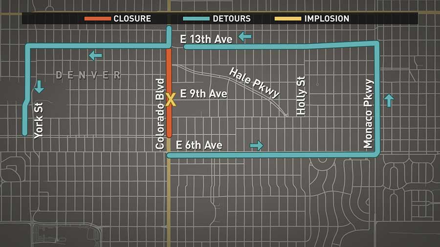 Colorado Boulevard was closed since early Saturday morning. It reopened around 11:45 am once the dust settled and cleanup crews cleared the scene.