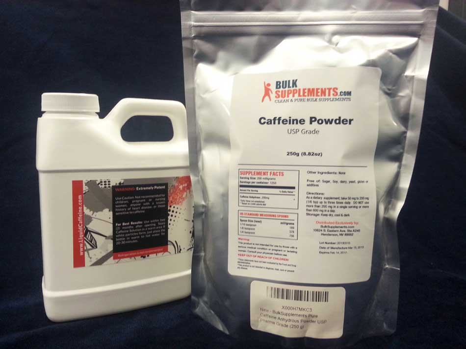 One teaspoon of pure caffeine powder delivers about the same jolt as 25 cups of coffee. Credits: THE CENTER FOR SCIENCE IN THE PUBLIC INTEREST
