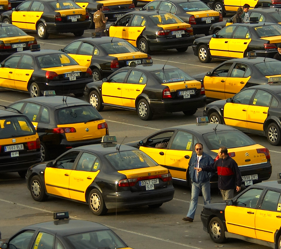 Uber taxis