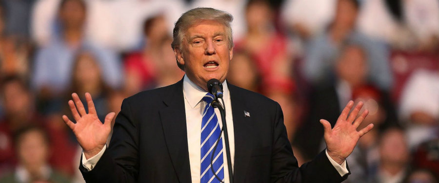 According to Republican candidate Donald Trump, current President Barack Obama and Democratic candidate Hillary Clinton founded the Islamic State (ISIL): Photo credit: Joe Raedle / Getty Images / ABC News