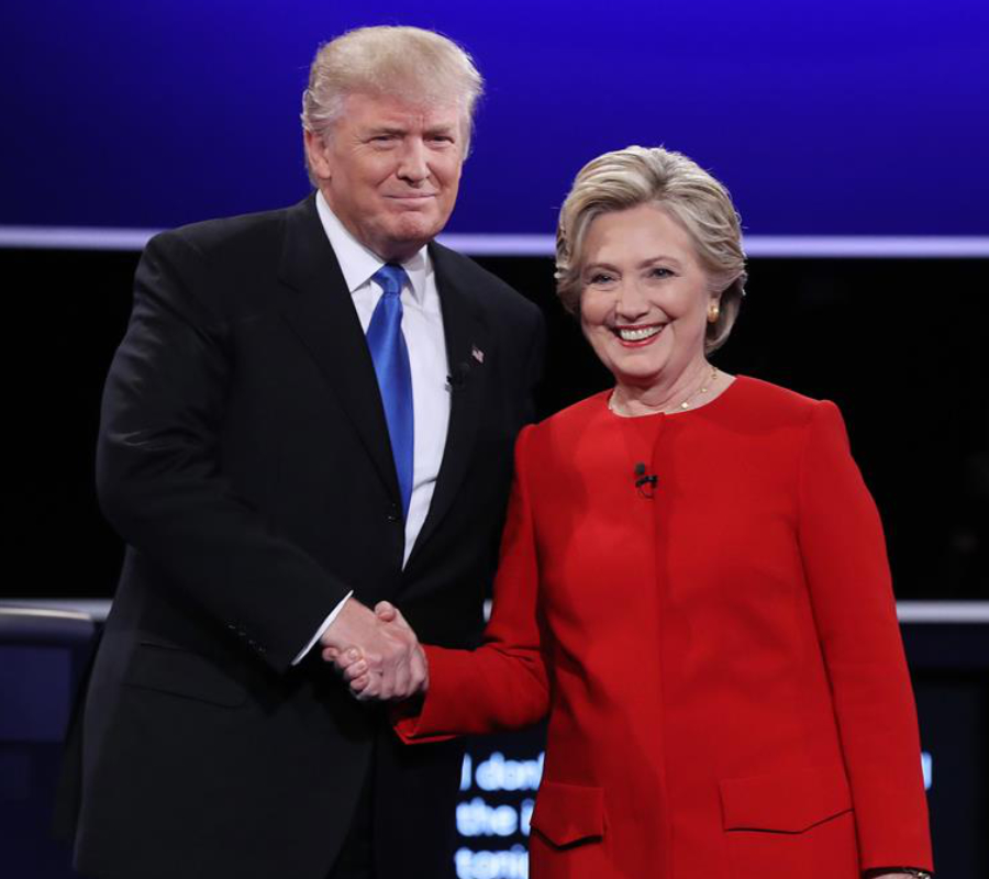 Hillary Clinton, Donald Trump