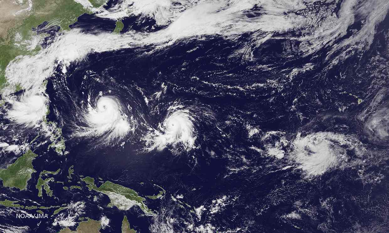 Asian typhoon