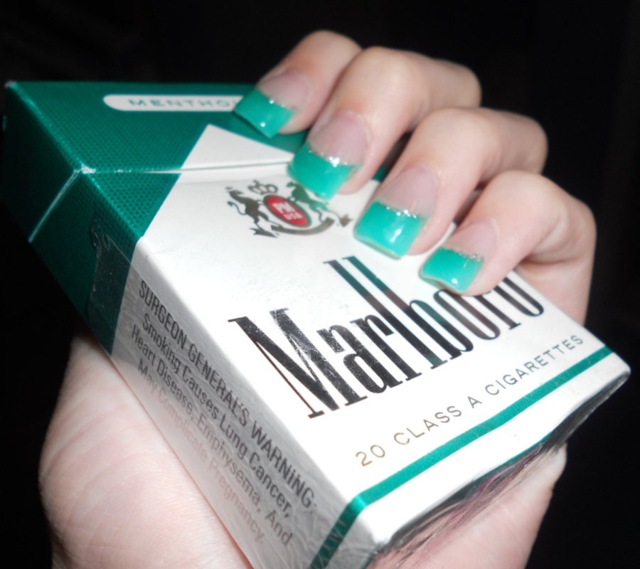 Menthol-flavored cigarettes