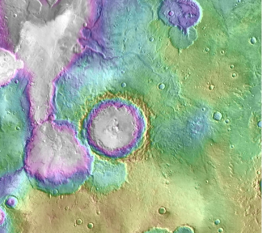 Mars' lakes, NASA