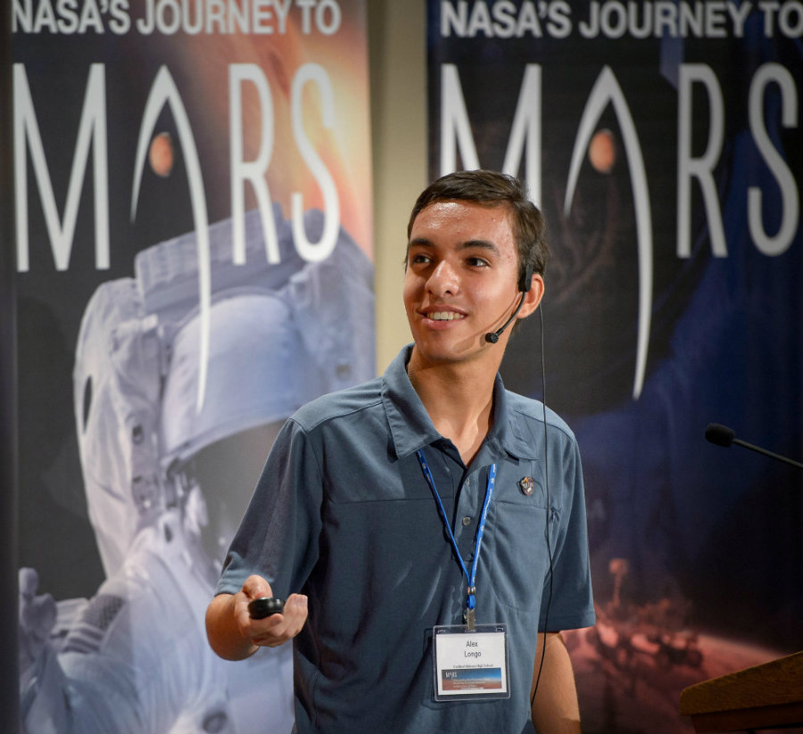 One of the leading ideas on the matter, the 2020 mission landing site on Mars, is Alex Longo proposal to land the rover at Gusev Crater. Photo credit: NPR Illinois