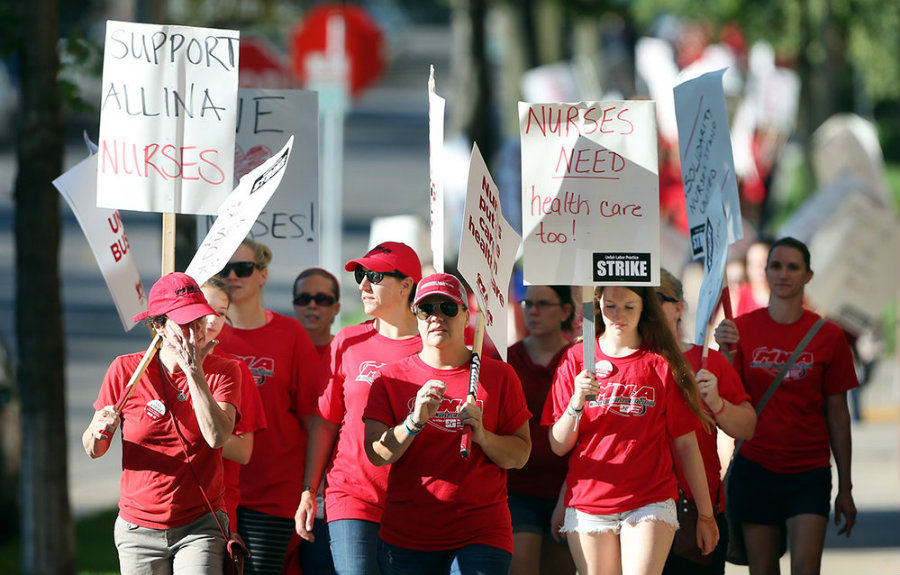 While nurses say Allina is proposing a health care plan that would leave them with less coverage, Allina claims its proposed changes are necessary to meet budgetary restrictions. Photo credit: Health.TrueBreakingNews.com