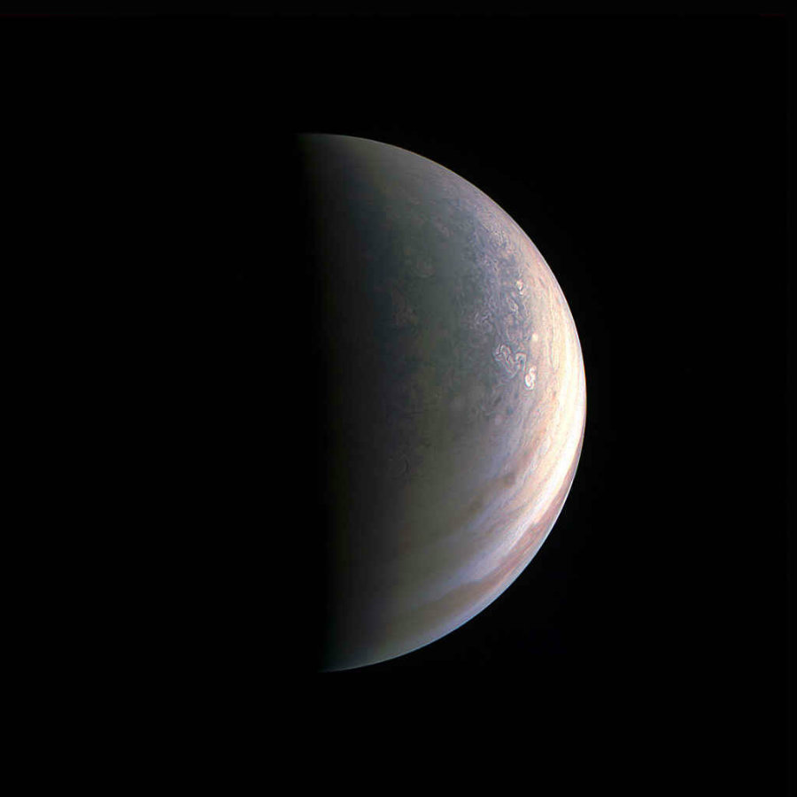 NASA’s Juno captured the images on August 27, the first pictures of the giant planet's north pole. Photo credit: NASA/JPL-Caltech/SwRI/MSSS / Space