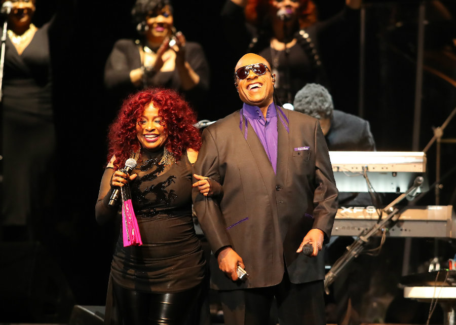 Wonder and Chaka Khan played “I Feel for You” and “1999.” Photo credit: Adam Bettcher / Getty Images / Blog.thecurrent.org