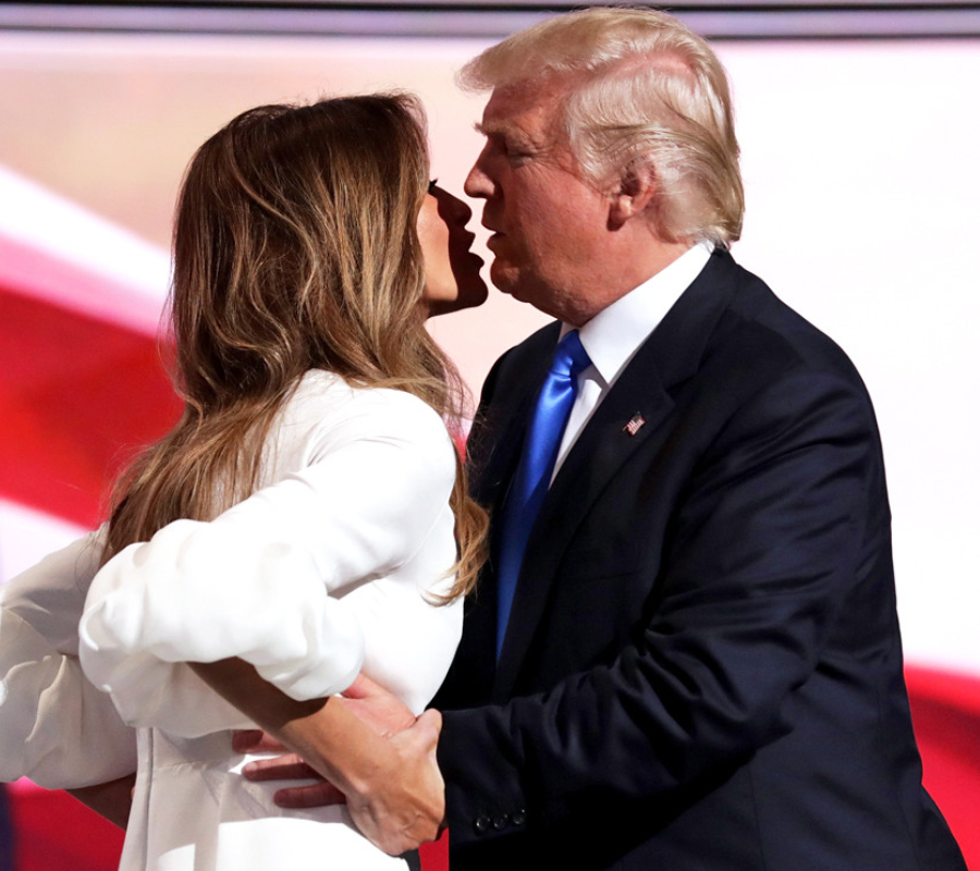 Donald Trump and Melania Trump.