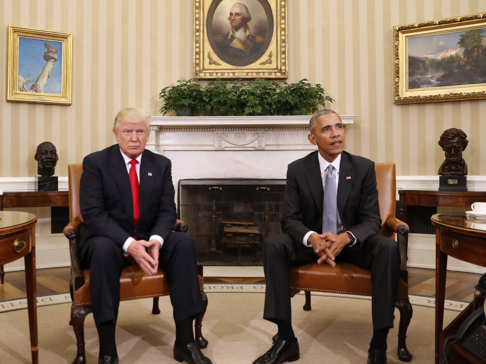Donald Trump, Barack Obama, White House