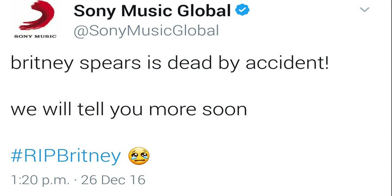 Sony tweet
