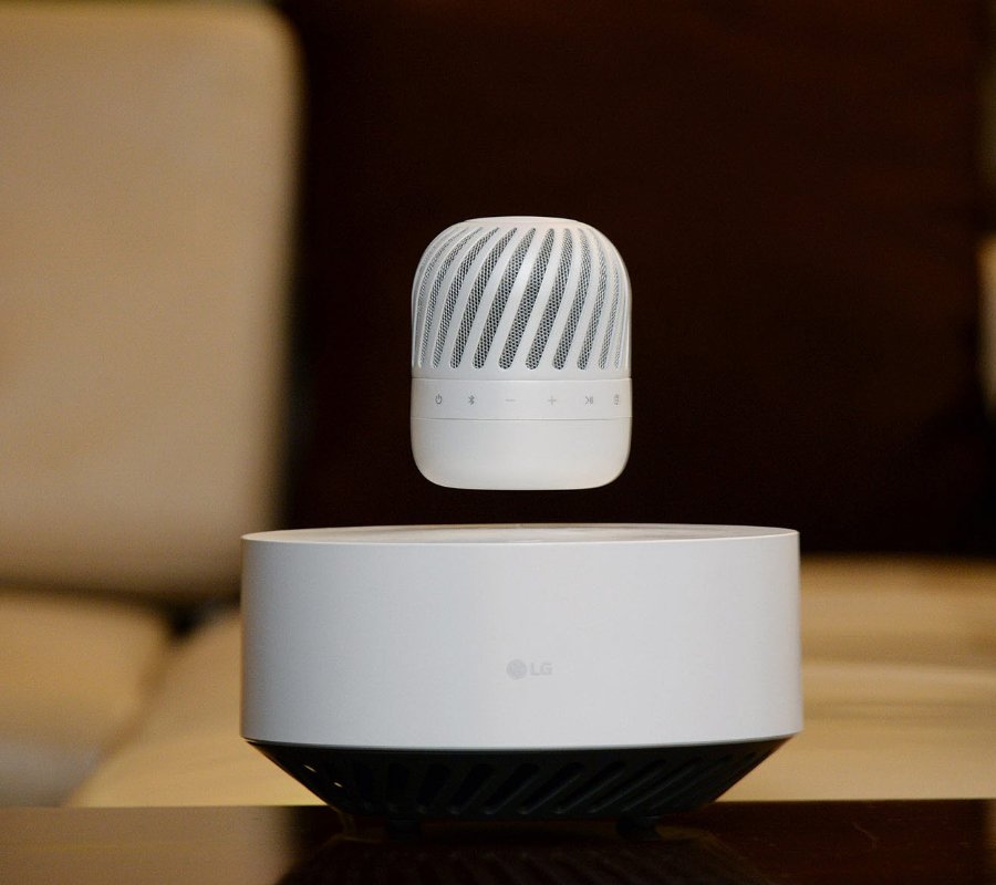 LG's levitating PJ9 speaker.