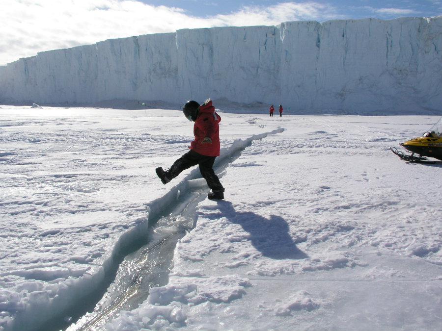 One of the most significant cracks in one of the Antarctic’s ice shelves is expanding considerably. Photo credit: Inverse