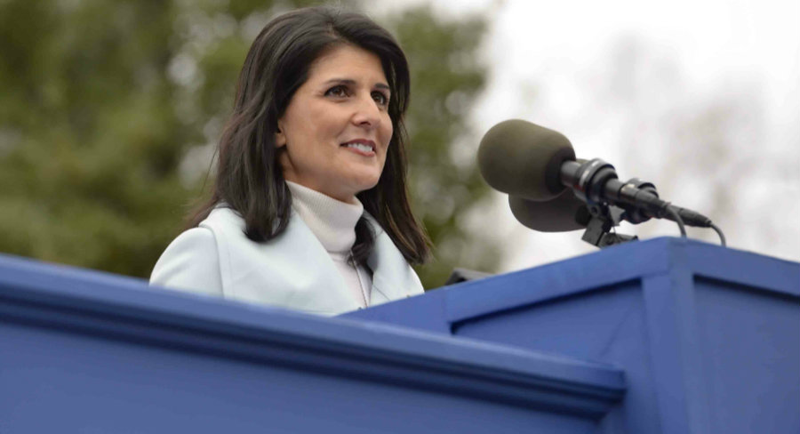 Nikki Hayley to become Trump’s Administration UN Ambassador. Image credit: Politico