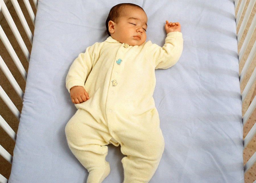 Doctors mainly recommend that babies should sleep on their backs. Image credit: National Insitute of Child Health and Human Development / Slate