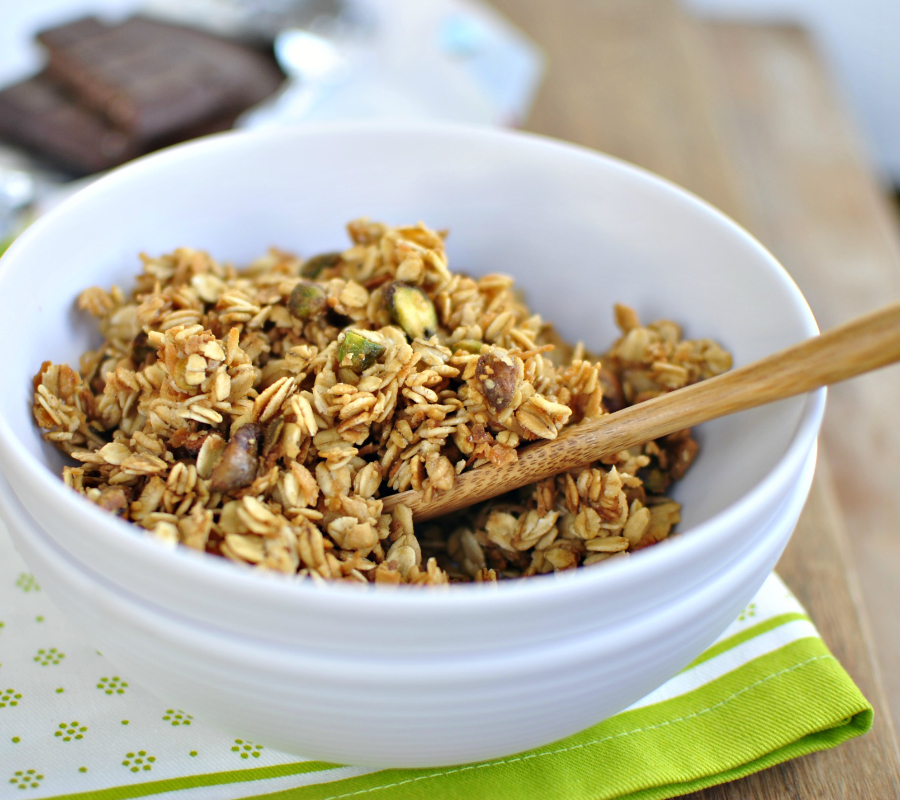 Pistachio and Toasted Coconut Granola Cereal