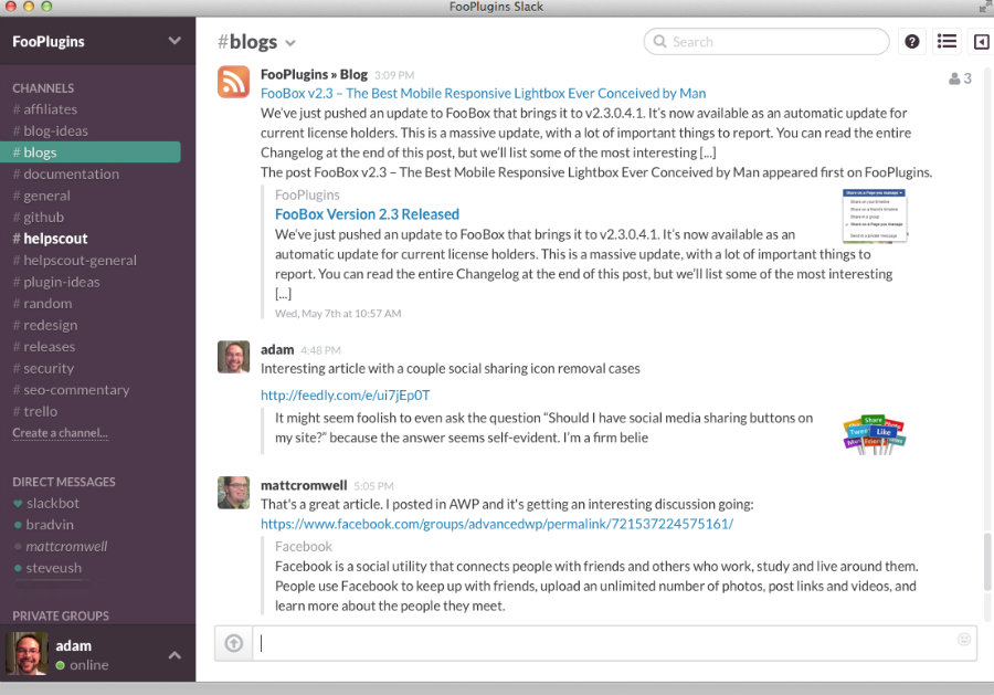 According to Paul Rosania, it is complicated for a person to keep abreast of 4 ongoing conversations in the same channel at the same time. Photo credit: Foo Plugins
