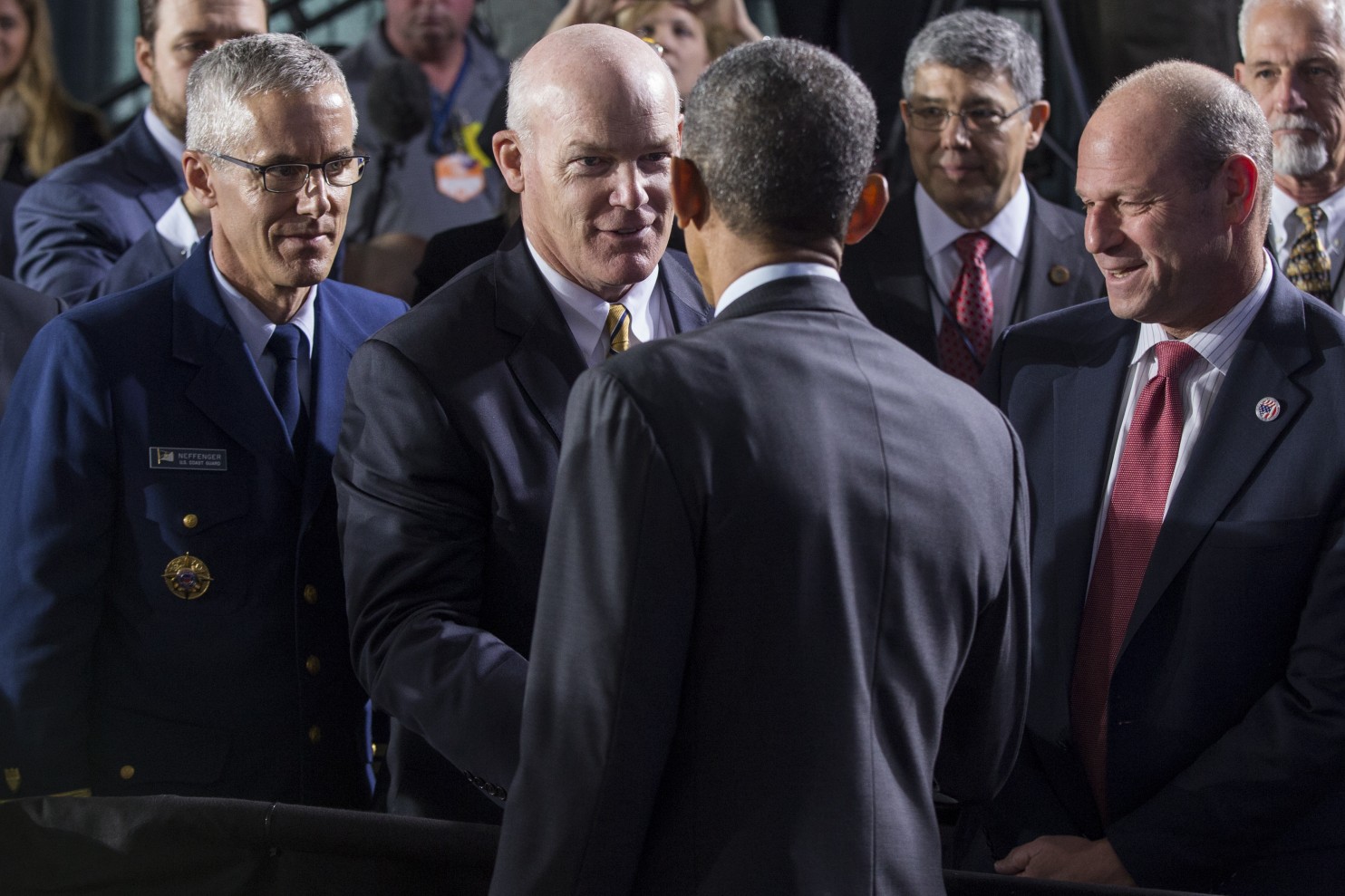 Obama, Secret Service director Joseph P. Clancy