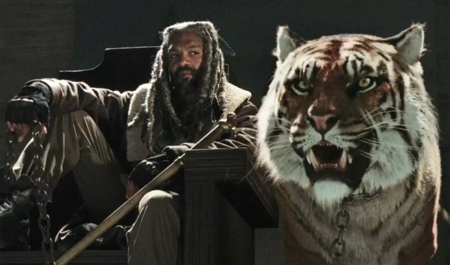 King Ezekiel and his tiger Shiva. Image credit: AMC