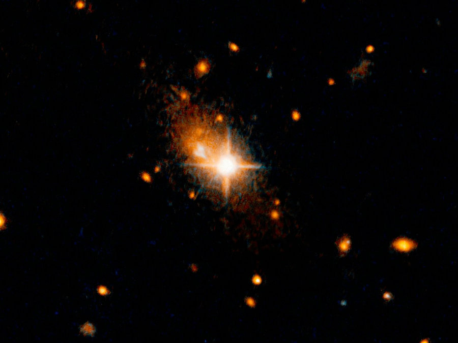 Galaxy 3C186. Image credit: NASA, ESA, and M. Chiaberge (STScI/ESA) / Phys.org