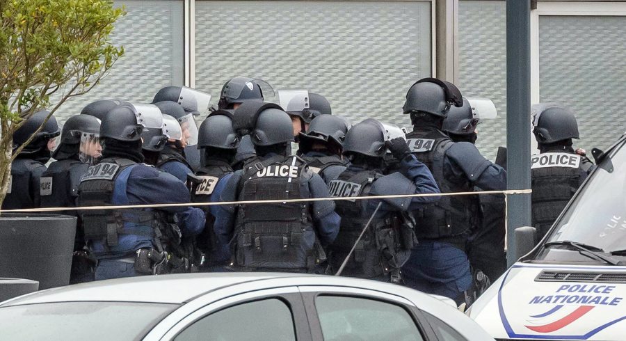 Person shot after trying to take weapon from soldier