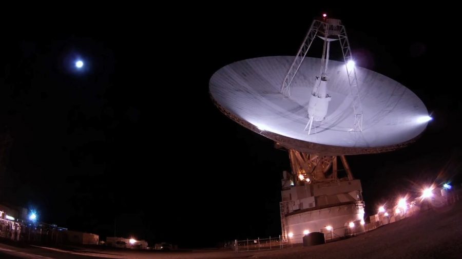 NASA's 70-meter (230-foot) antenna located at the Goldstone Deep Space Communications Complex