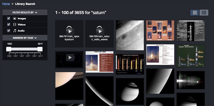 The material gathered on the website can be embedded on distinct internet sites. Image credit: NASA / Mashable