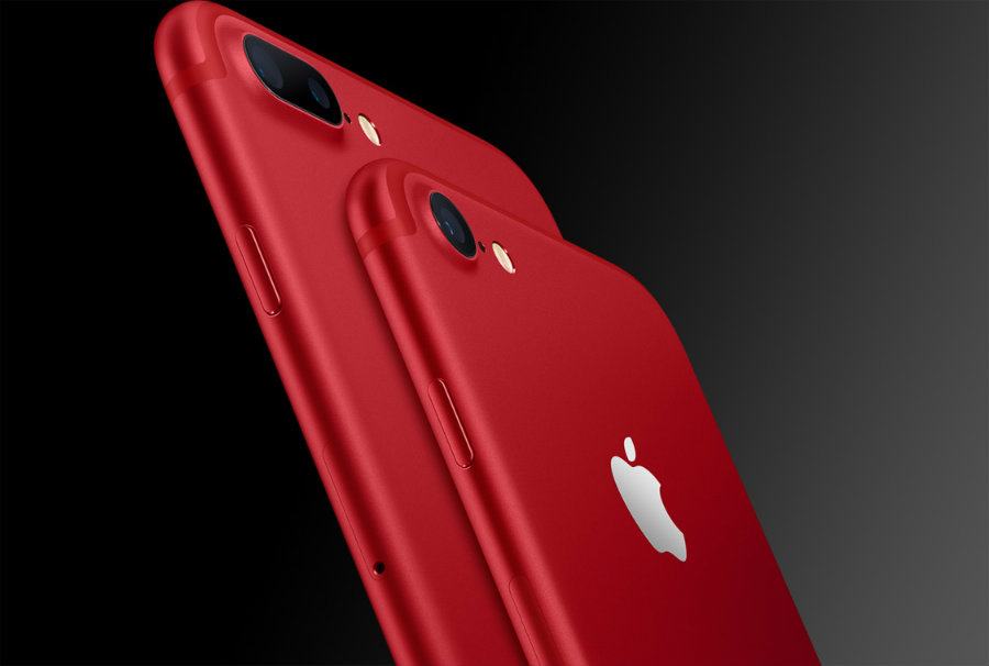 Apple released a fancy red iPhone 7 and 7 Plus. Image credit: Apple Inc. / BGR