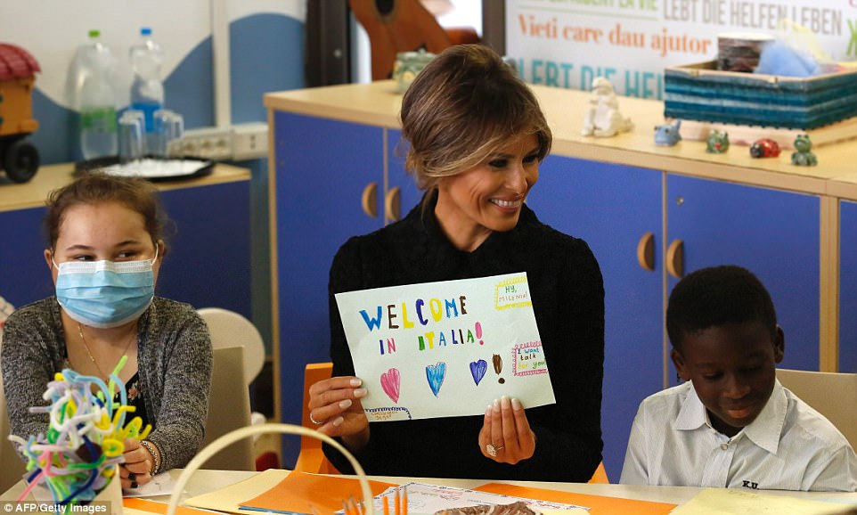 Melania Trump in Italy