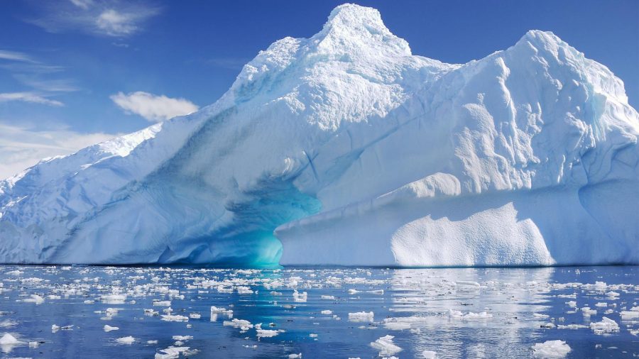 An iceberg in Antarctica.