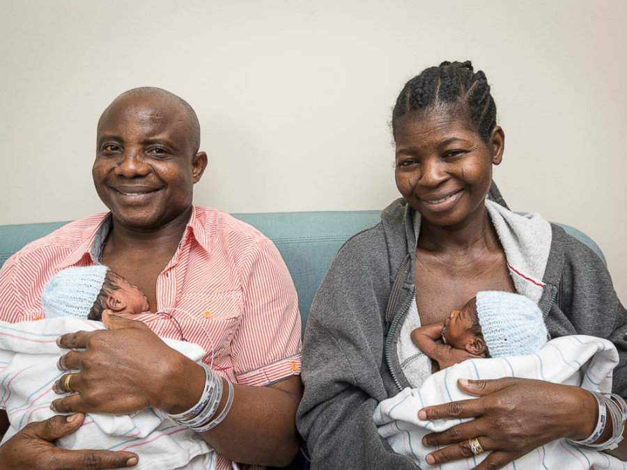 Ajibola and Adeboye Taiwo. Image credit: Allen Jones / VCU Medical Center / ABC News