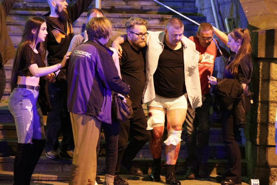 22 dead and 59 injured after a bomb explosion during Ariana Grande concert in Manchester. Image credit: Hypebeast
