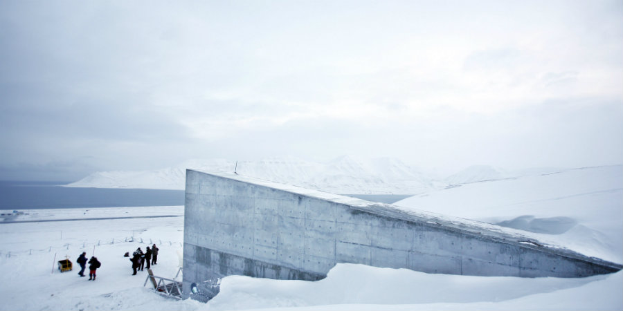 The vault was built in one of Norway's islands in the Arctic, known as the Island of Spitsbergen. Image credit: AP / The Huffington Post