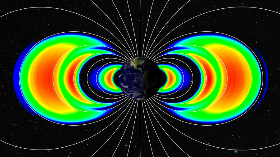 Researchers discovered that the nuclear explosions occurred during the Cold War created new Van Allen belts around the Earth. Image credit: NASA