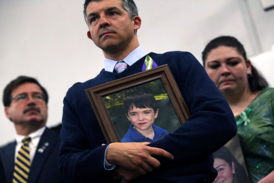 Ian Hockley, father of Dylan Hockley, victim of the Sandy Hook shooting. Image credit: John Moore / Getty Images