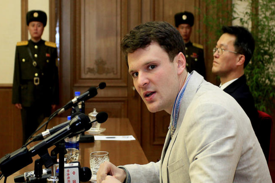 University of Virginia Otto Warmbier was convicted to "15 years of hard labor". Image credit: Kim Kwang Hyon / AP