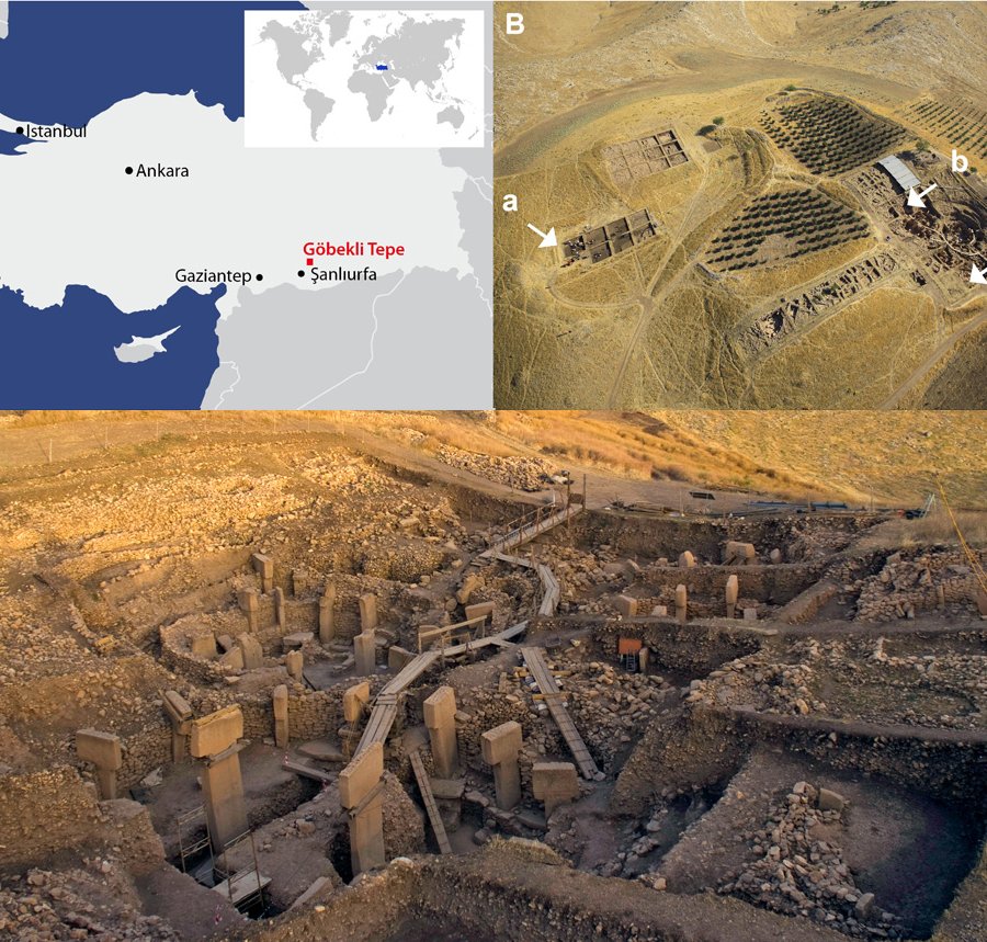 The site at Göbekli Tepe. Image Credit: Erhan Küçük, Nico Becker, Göbekli Tepe Archive, DAI.