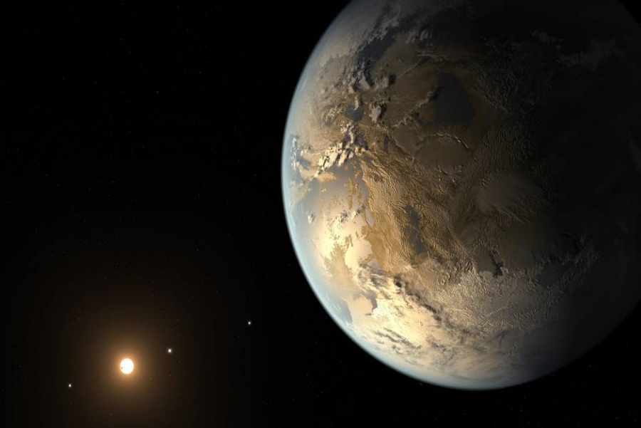 Kepler-186f, the first rocky planet found in the habitable zone of its host star. The discovery was made by analyzing data obtained by the Kepler Space Telescope up until 2014. Image credit: NASA Ames/Seti Institute/JPL-Caltech