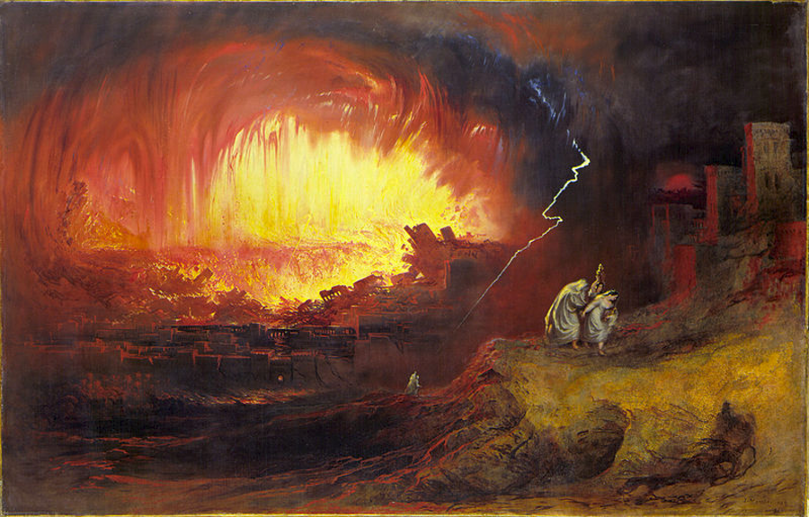 The destruction of Sodom and Gomorrah by John Martin, 1852. Image Credit: Wikimedia Commons