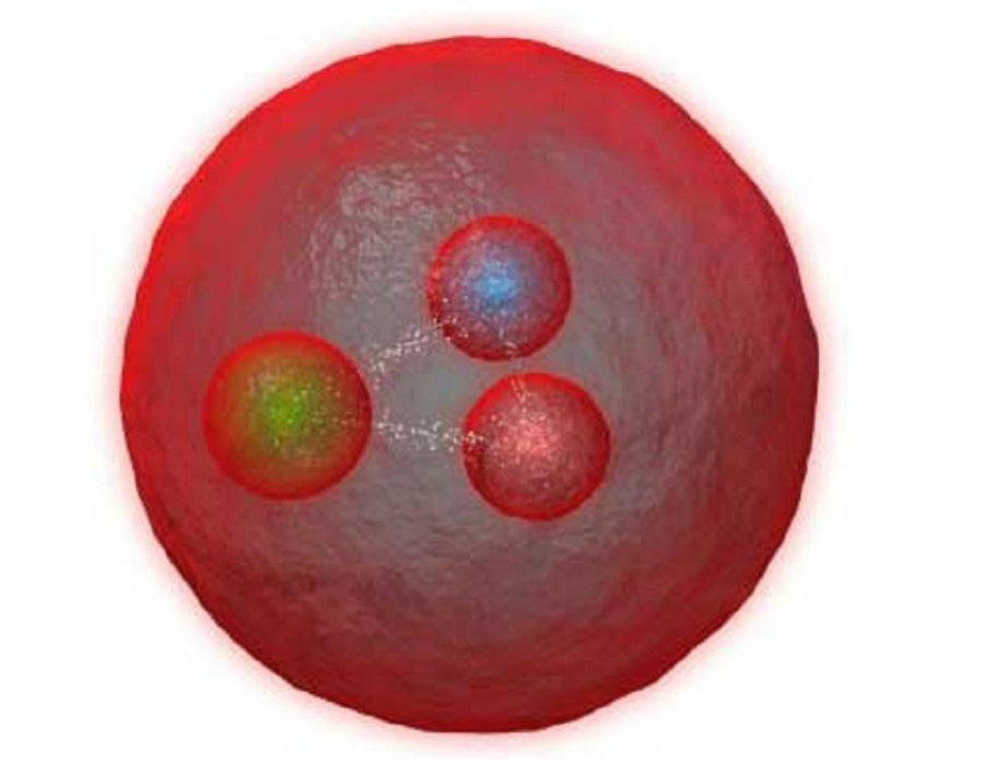 LHCb physicists find new particle with two heavy quarks. Image credit: University of Glasgow / Newsweek