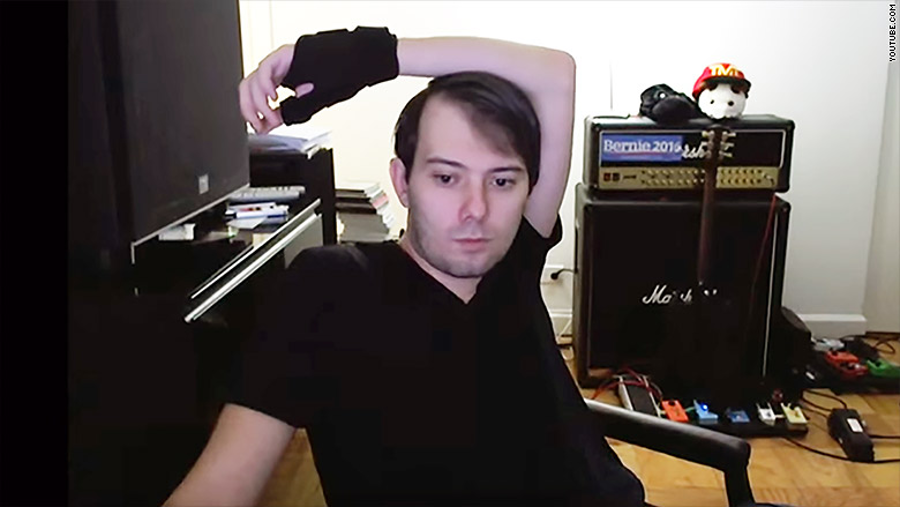 Shkreli was livestreaming as he awaited his trial. Image Credit: CNN