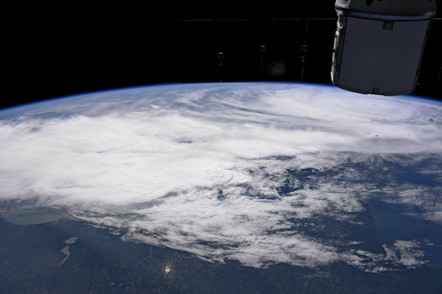 American Astronaut Randy Bresnik has shared his incredible perspective of Hurricane Irma from the International Space Station. Image credit: Randy Bresnik