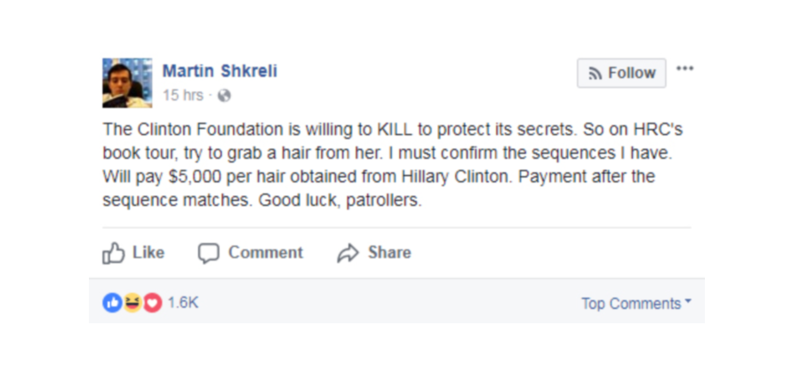 Image Credit: Martin Shkreli / Facebook