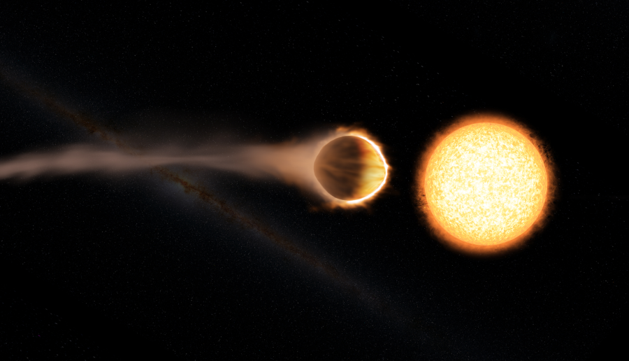 Artist's concept of hot Jupiter WASP-121. Image Credit: NASA