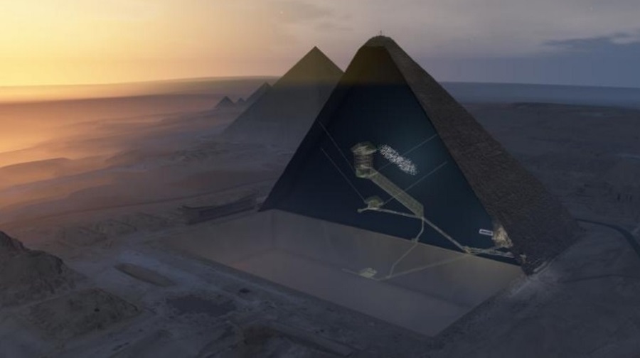 Void inside Pyramid of Giza, Egypt, Giza, Pyramids of Egypt