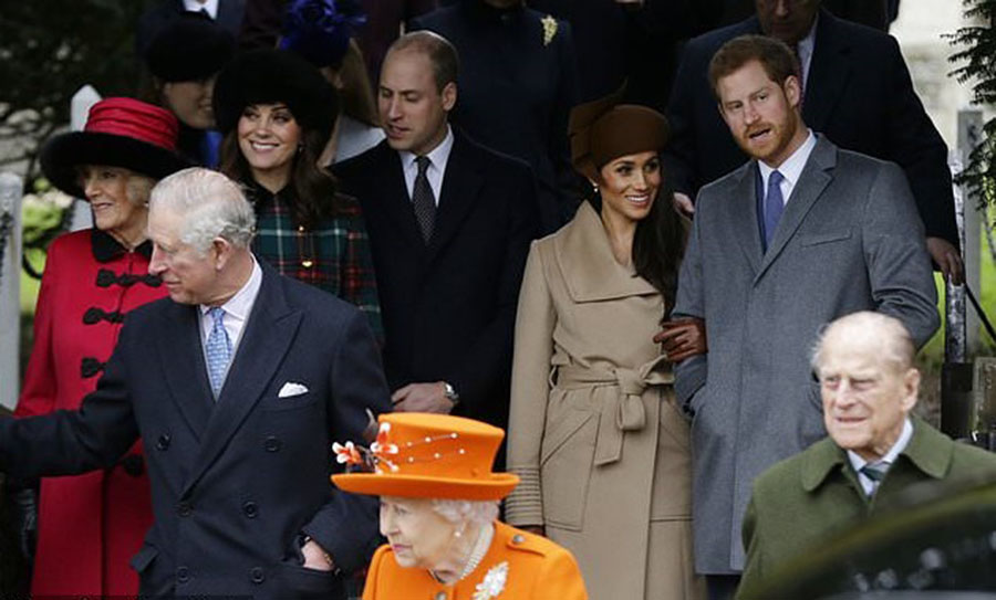 Militant attacks in London and Manchester, Queen of England Elizabeth II, Christmas Eve Speech, Prince Philip and Duke of Edinburgh, Prince Harry and Meghan Markle