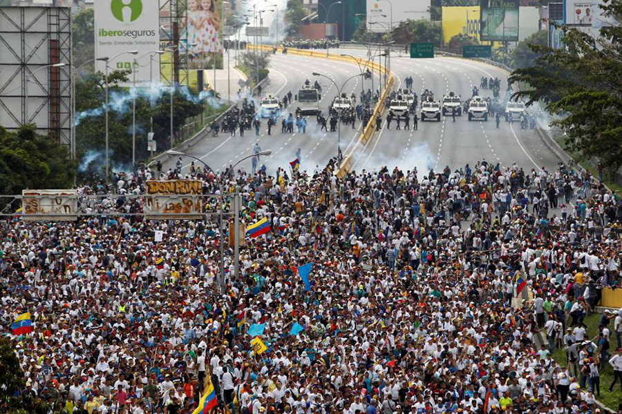 Venezuela expels Spain ambassador to Caracas, Spain expels Venezuela ambassador to Madrid, European Union